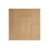 Bespoke Catalonia Flush Oak Door - 4 Door Wardrobe and Frame Kit - Prefinished
