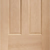 Colonial 6 Panel Oak Veneer Staffetta Quad Telescopic Pocket Doors - No Raised Moulding