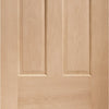Bespoke Thrufold Colonial Oak 6 Panel Folding 3+2 Door - No Raised Mouldings