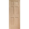 Bespoke Thruslide Colonial Oak 6 Panel 4 Door Wardrobe and Frame Kit