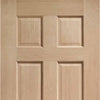Bespoke Thruslide Colonial Oak 6 Panel - 3 Sliding Doors and Frame Kit