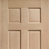 Colonial Oak 6 Panel Absolute Evokit Pocket Door Detail - No Raised Moulding