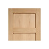 Contemporary Oak 4 Panel Single Evokit Pocket Door - Prefinished