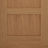 Contemporary 4P Oak Evokit Pocket Fire Door Detail - 30 Minute Fire Rated