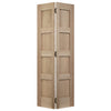 Contemporary 4 Panel Oak Bifold Door