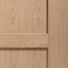 Shaker Oak 4 Panel Evokit Pocket Door Detail - 1/2 Hour Fire Rated - Prefinished