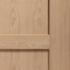 Shaker style four panel oak veneer interior door