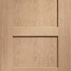 Shaker Oak 4 Panel Single Evokit Pocket Door Detail