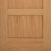 LPD Joinery Bespoke Contemporary 4P Oak Fire Door - 1/2 Hour Fire Rated