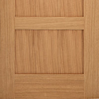 LPD Joinery Bespoke Contemporary 4P Oak Fire Door - 1/2 Hour Fire Rated