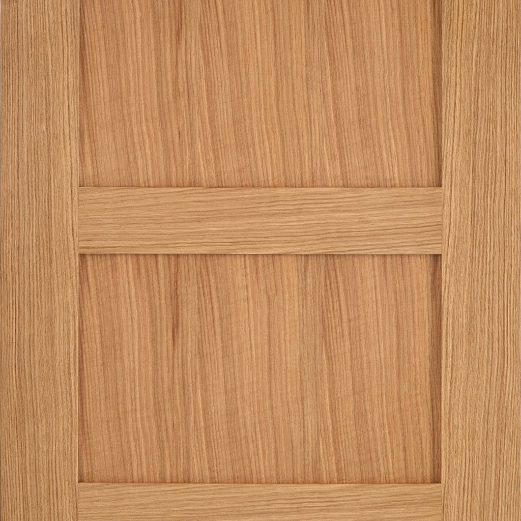 LPD Joinery Bespoke Contemporary 4P Oak Fire Door - 1/2 Hour Fire Rated