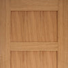 LPD Joinery Bespoke Contemporary 4P Oak Fire Door - 1/2 Hour Fire Rated