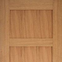 LPD Joinery Bespoke Contemporary 4P Oak Fire Door - 1/2 Hour Fire Rated