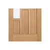 Coventry Oak Door Pair - Clear Glass - Prefinished