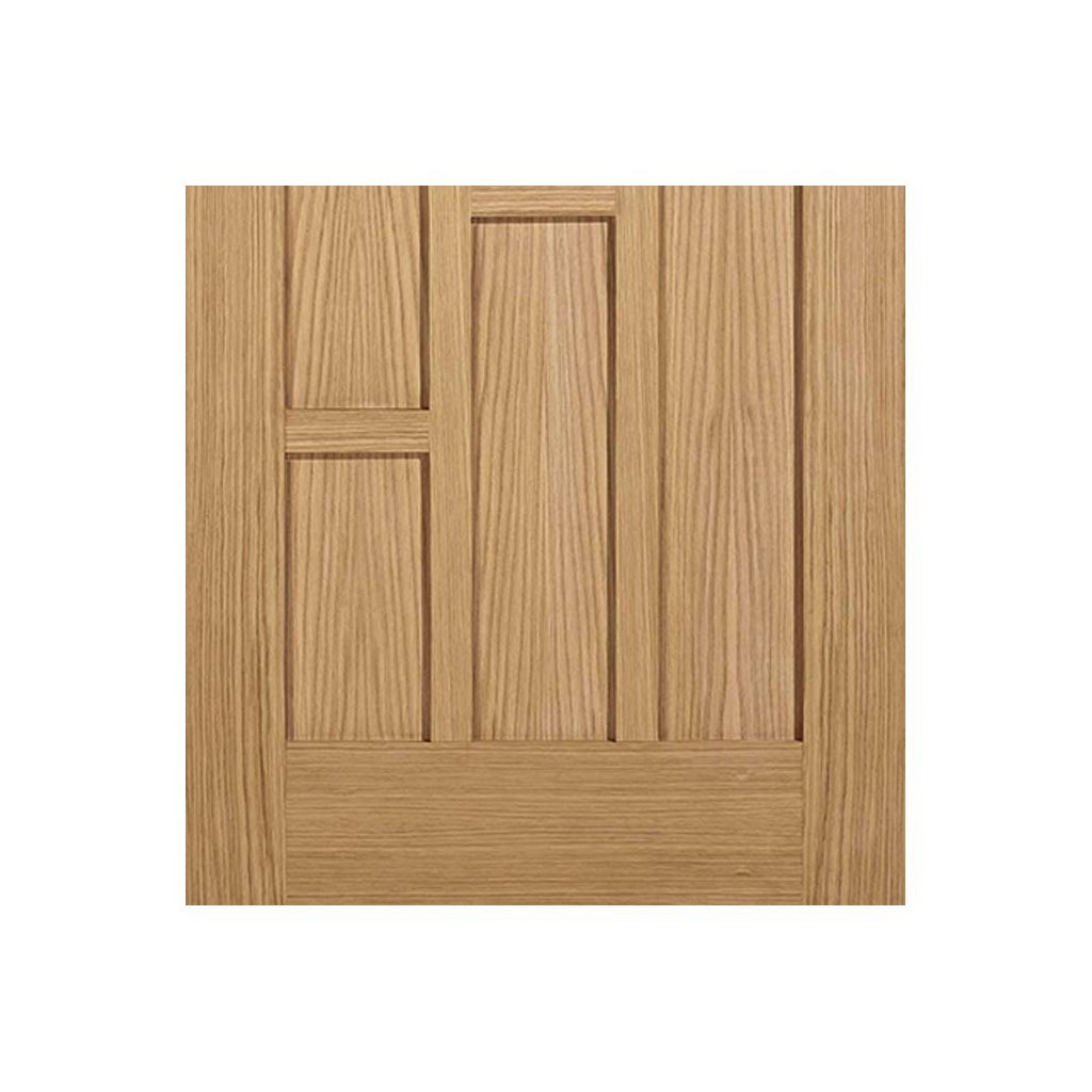 Coventry Oak 6 Panel Single Evokit Pocket Door Detail - Prefinished