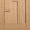 Three Folding Doors & Frame Kit - Coventry Contemporary Panel Oak 2+1 - Unfinished