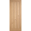 Minimalist Wardrobe Door & Frame Kit - Two Coventry Contemporary Oak Panel Doors - Unfinished