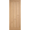 Minimalist Wardrobe Door & Frame Kit - Two Coventry Contemporary Oak Panel Doors - Unfinished