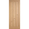 Four Sliding Wardrobe Doors & Frame Kit - Coventry Contemporary Oak Panel Door - Unfinished