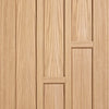 Two Sliding Wardrobe Doors & Frame Kit - Coventry Contemporary Oak Panel Door - Unfinished