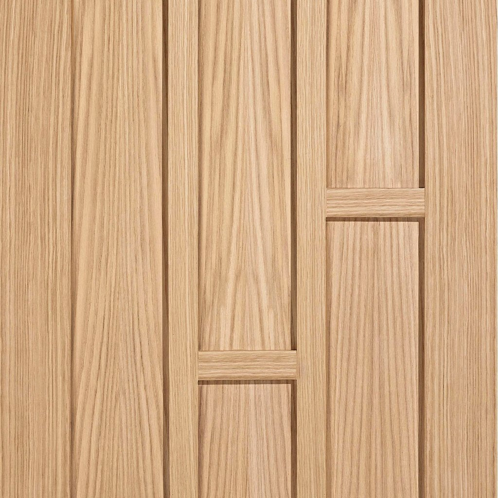 Bespoke Coventry Contemporary Oak Panel Door Pair