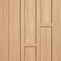 LPD Joinery Bespoke Coventry Contemporary Oak Panel Fire Door - 1/2 Hour Fire Rated