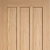 Three Sliding Doors and Frame Kit - Coventry Contemporary Oak Panel Door - Unfinished
