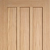 Three Folding Doors & Frame Kit - Coventry Contemporary Panel Oak 2+1 - Unfinished