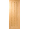 FD30 Fire Door, Idaho Oak 3 Panel Door - 1/2 Hour Fire Rated - Prefinished