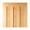 Fire Door, Idaho 3 Panel Oak - 1/2 hour Fire Rated