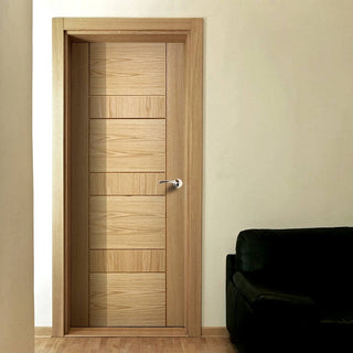 Image: Edmonton Oak Flush Door - Prefinished