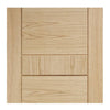 LPD Joinery Edmonton Oak Flush Fire Door Pair - 1/2 Hour Fire Rated - Prefinished