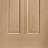 Bespoke Thrufold Malton Oak Glazed Folding 3+3 Door - No Raised Mouldings