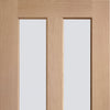 bespoke malton oak glazed door