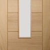 Palermo modern oak veneer glazed interior door