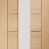 Palermo modern oak veneer glazed interior door