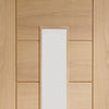 Palermo modern oak veneer glazed interior door