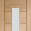 Bespoke Thrufold Palermo Oak 1 Pane Glazed Folding 3+2 Door