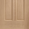 Malton style oak veneer panelled interior door