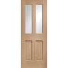 Malton style oak veneer panelled interior door