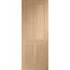 Four Folding Doors & Frame Kit - Victorian 4P Oak Shaker 3+1 - Unfinished