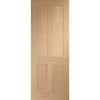 Bespoke Victorian 4P Oak Shaker Single Pocket Door Detail