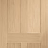 Victorian 4 Panel Oak Shaker Double Evokit Pocket Door Detail