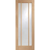 Worcester oak veneer glazed interior door