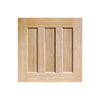 Three Sliding Doors and Frame Kit - DX 60's Nostalgia Oak Panel Door - Unfinished