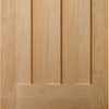 Four Folding Doors & Frame Kit - DX Oak 1930's Panel 3+1 - Unfinished