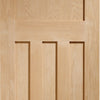 Bespoke DX Oak Panel Double Pocket Door Detail in a 1930's Style