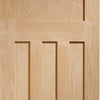 Bespoke Thrufold DX 1930'S Oak Panel Folding 3+0 Door - Prefinished