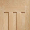 Two Sliding Doors and Frame Kit - DX 1930'S Oak Panel Door - Prefinished