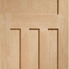 Bespoke DX Oak Panel Double Frameless Pocket Door Detail in a 1930's Style